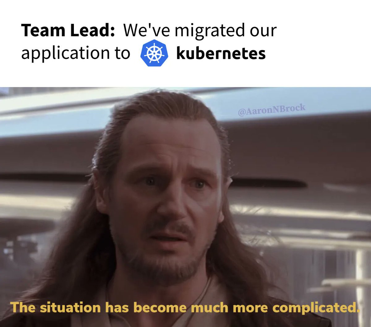 AutomateAaron's tweet image. Is kubernetes easier than writing your application orchestrating yourself? Yes.

Is it still complicated AF?  Also, yes. 

#kubernetes