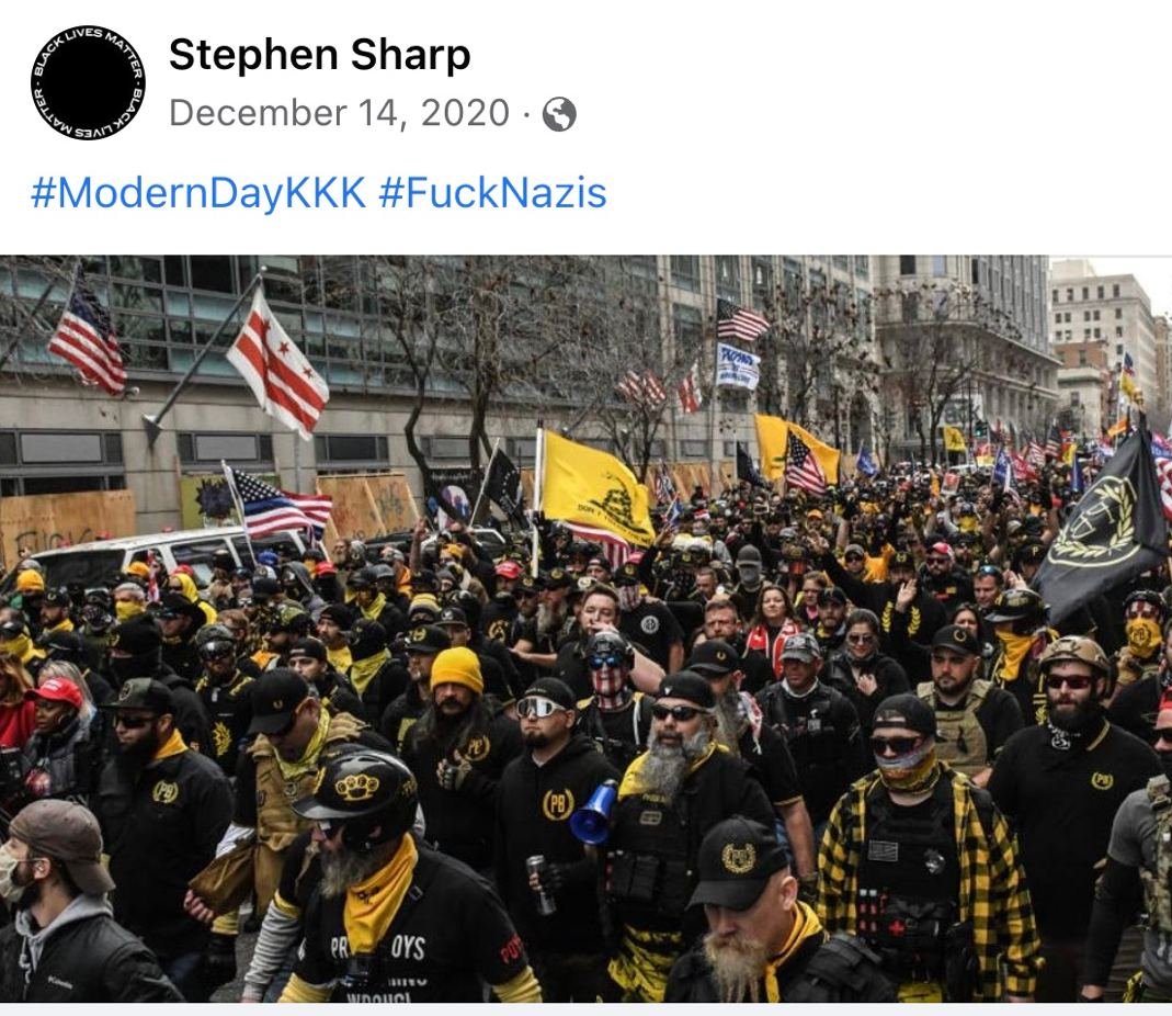 MrAndyNgo's tweet photo. Stephen Sartain Sharp, the Portland-area far-left pedophile who allegedly distributed child porn &amp; contaminated milkshakes with his urine, has a long history of expressing extreme hatred of law enforcement. He was a big supporter of BLM &amp; hated the Proud Boys group. https://t.co/7E7LPouD6V