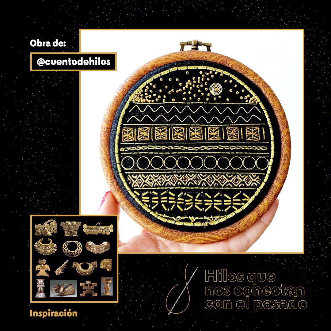 Banrepcultural's tweet photo. Desde este miércoles el #MuseoDelOro presenta 'Hilos que conectan', una muestra de bordados inspirados en piezas prehispánicas, que los seguidores/as de redes del museo hicieron como parte del #ChallengeMO.
Conoce más obras en Instagram https://t.co/WHh1nR0aoS
¡Te esperamos! https://t.co/ZKOKxeYypp