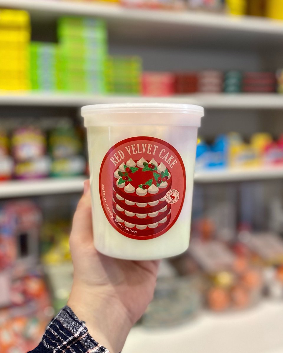 Red Velvet Cake Cotton Candy?! This indulgent treat is the perfect way to celebrate making it through Monday! Stop in and try it today!