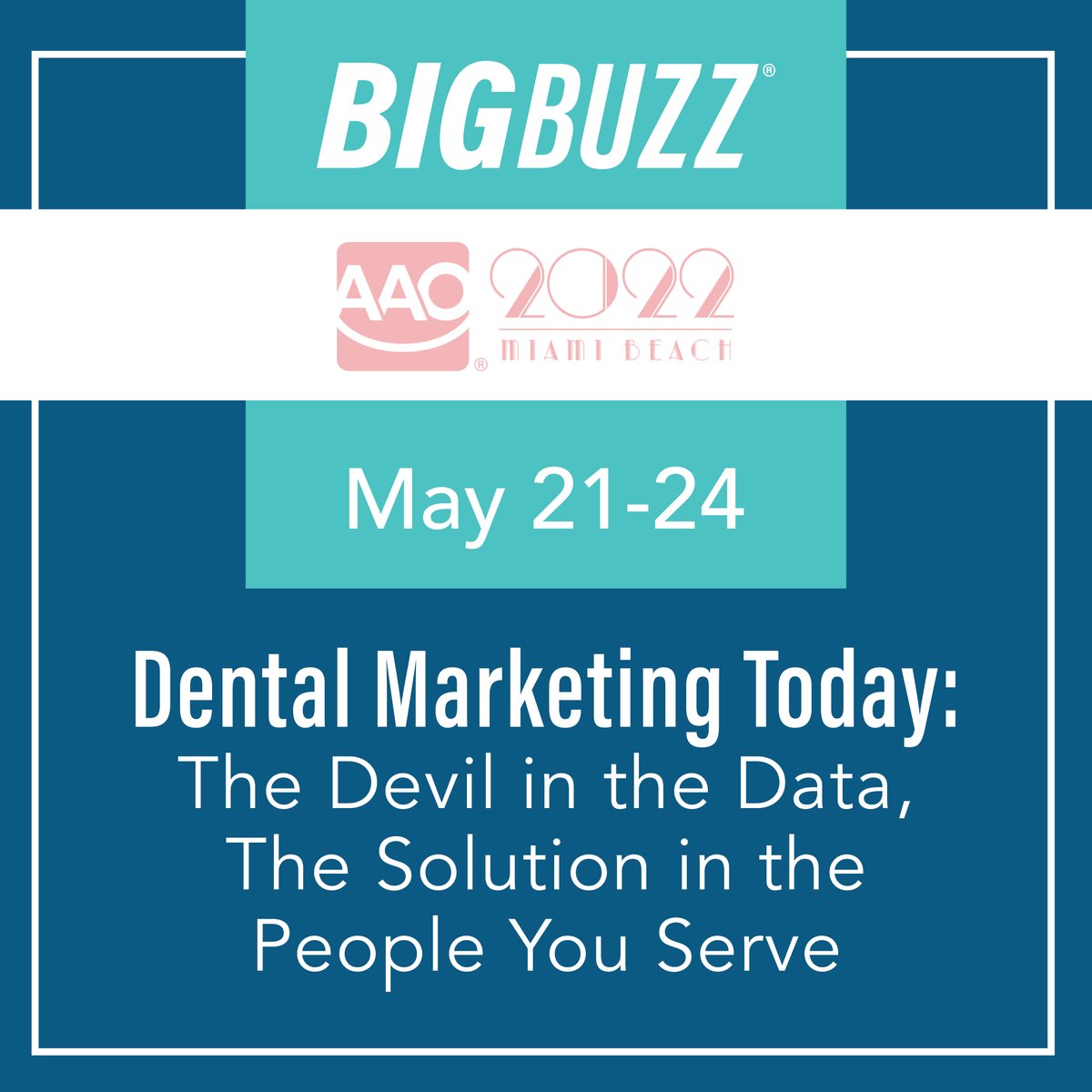 Our CEO will be lecturing at the American Association of Orthodontists’ 2022 Annual Session in Miami Beach! We will see you virtually or in person next week.

#dentalmarketing #healthcaremarketing #aao22