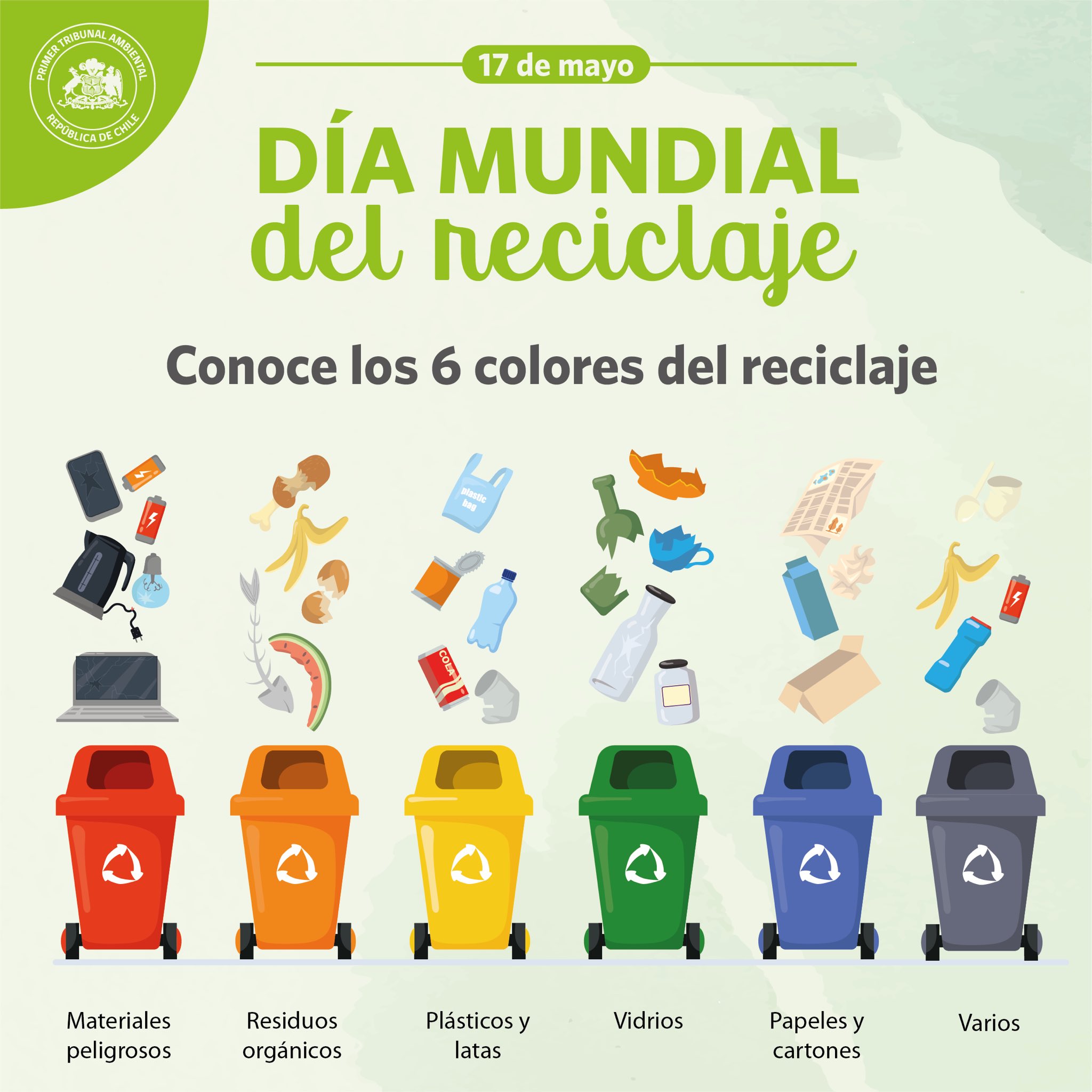 Colores de reciclaje hotsell
