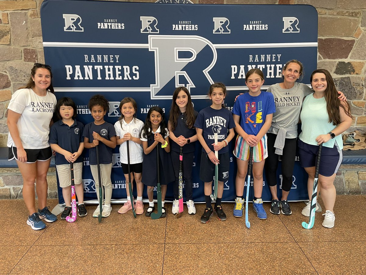 RanneyAthletics's tweet photo. Yesterday our K-5th graders attended a Field Hockey clinic with our Coaches! 🏑 we had a great time learning how to play!! @eileenmcenery @ranney_k100 @ranney_lower @ranneyschool #PantherPride #RanneyFamily https://t.co/zTnt7mcmXp