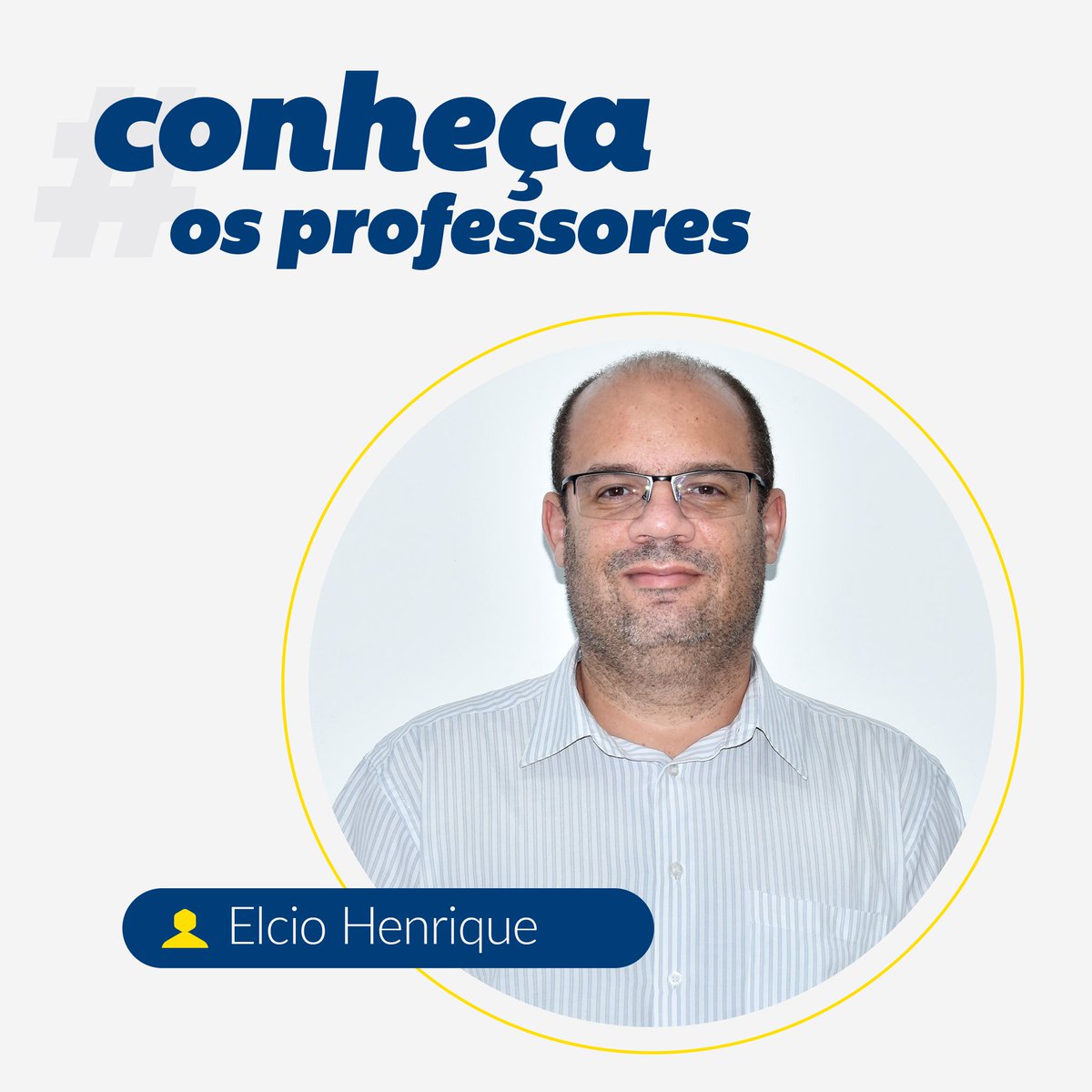 faculdadecn's tweet photo. Para se ter um bom aluno, é preciso, primeiramente, de um bom professor. É por isso que nós da Faculdade Canção Nova buscamos os melhores profissionais para ter você escrevendo a sua melhor história! 📝
Esse é o Prof. Mes. Elcio Henrique! https://t.co/ukPV1i30iD