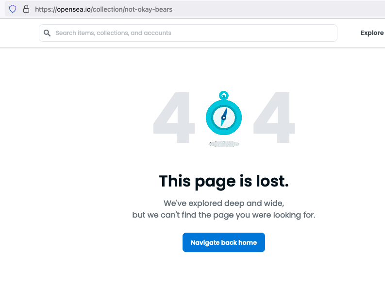 pushtost4rt's tweet photo. Oof... had a feeling this might happen to not okay bears being it was literally a copy and paste.. 

RIP.... hope anyone in it got out in time and sorry to anyone who lost eth on this one. https://t.co/iJEnaAz0fv