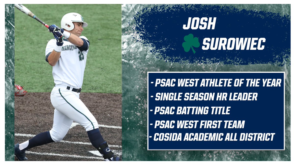HurstBaseball's tweet photo. What a season from Josh, one of the best seasons in Mercyhurst history! https://t.co/ireYOR3sjE