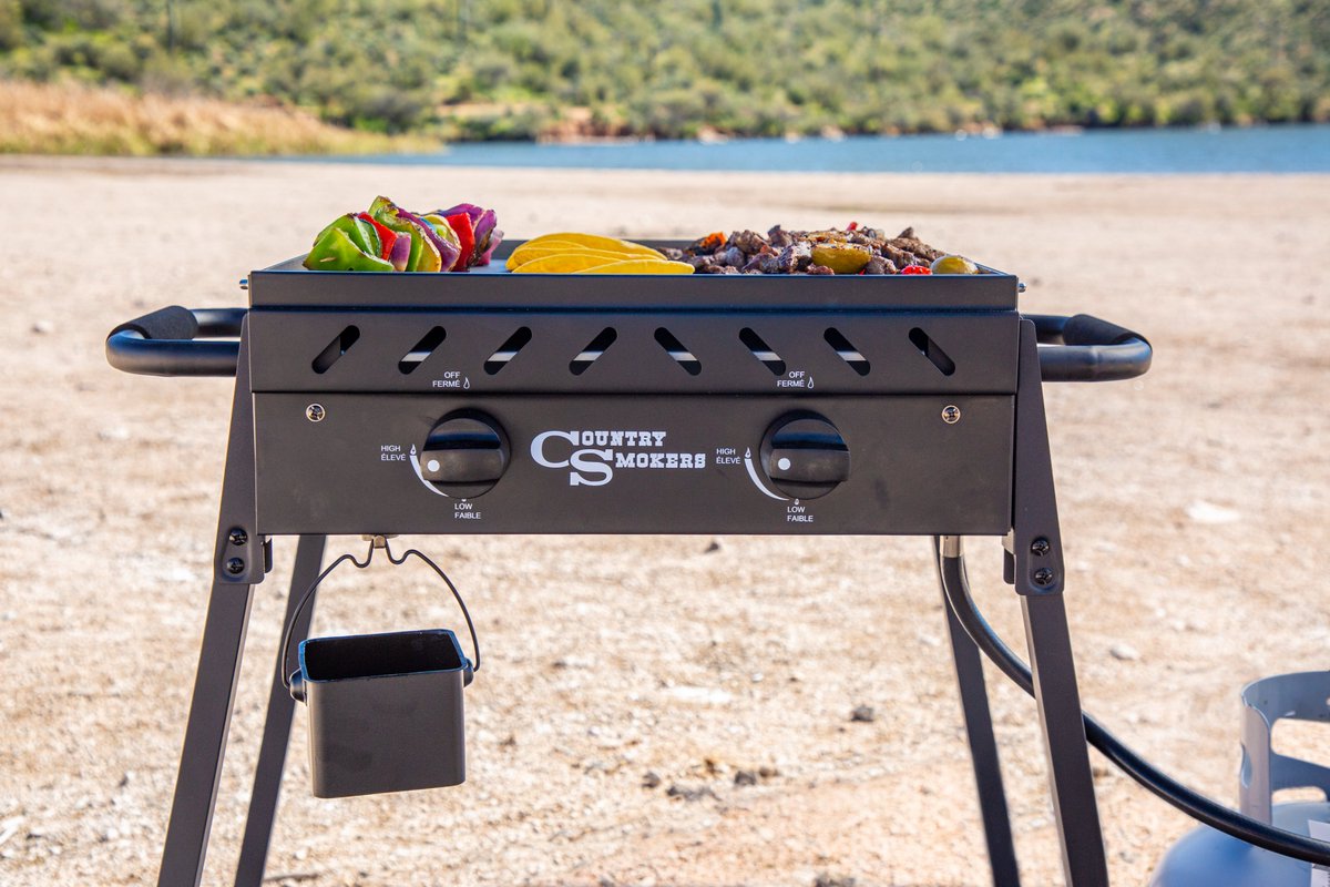 CountrySmokers's tweet photo. Bring your favorite recipes outdoors with the Horizon Series, Plains 2-Burner Portable Griddle by @CountrySmokers! This small and mighty griddle is built for any outdoor adventure.
Shop now at: https://t.co/EiQgY4zQVN
-----
#CountrySmokers #Griddle #GasGriddle #GriddleLife https://t.co/eKSxGo1Lue