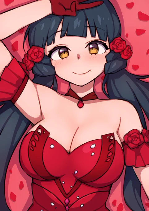パワフルレッド・ステージ北上麗花。遅ればせながら急いで描いてみたんですが、うまくいったみたいで安心... 