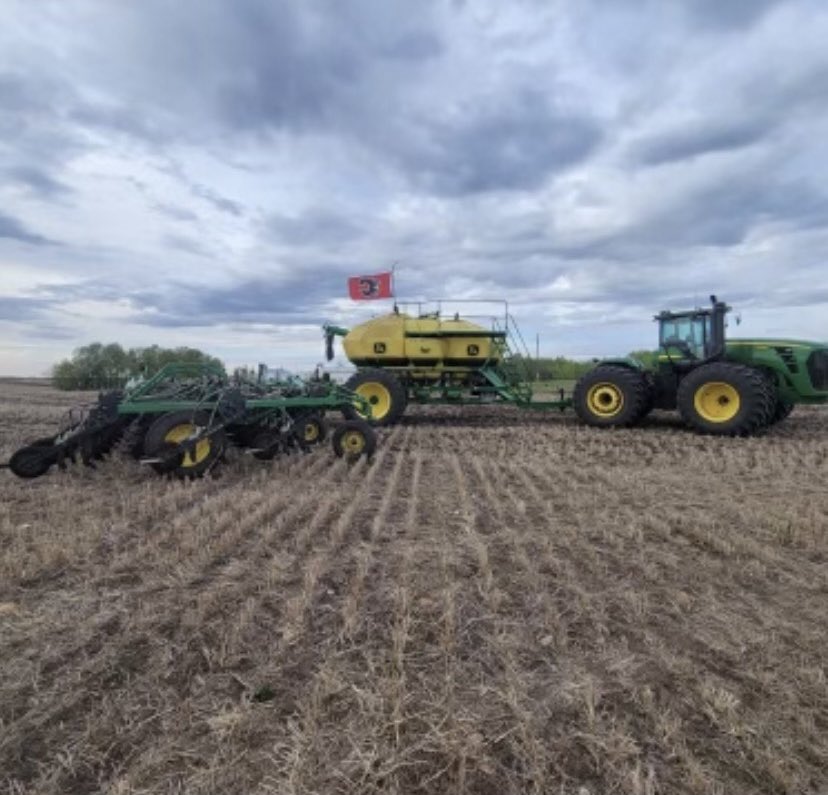 NHLFlames's tweet photo. A new addition to Darryl’s tractor in Viking. https://t.co/6N7Vupu3xg
