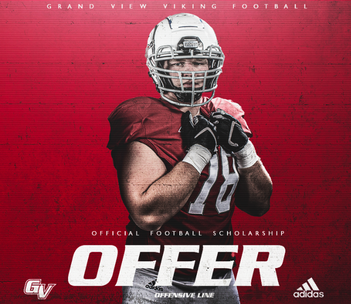 MichaelSteinfe7's tweet photo. I'm thankful to say that I received my first offer from the University of Grand View! Thank you @TMartin_Coach and @GVVikingFB! https://t.co/EMoF9kVdtf