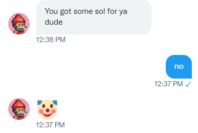Shilllin's tweet photo. "alex why are your dms turned off"

Because CT has the dude that hustles mat the stoplight for my spare change https://t.co/bFMaoB30qz