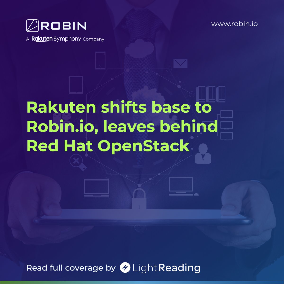 Robin4K8S's tweet photo. Eyeing 50% lower cost of operations and other significant benefits, @rakuten_mobile, Inc. is transitioning from the Red Hat OpenStack system to @Robin4K8S, its recently acquired Silicon Valley-based #cloudnative startup. 

Read the full coverage here: https://t.co/JKR86rjEGY https://t.co/6FQIBxCj9c