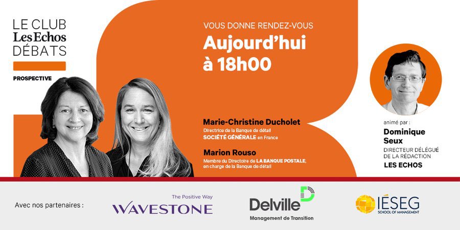 <a href="/MCDucholet/">Marie Christine Ducholet</a> de <a href="/SocieteGenerale/">Societe Generale Group</a> : “cette pandémie a permis de renforcer nos liens avec nos clients. Ils ont vu que l’accompagnement de l’état et de leur banque était solide” @WavestoneFR <a href="/IESEG/">IÉSEG</a> <a href="/DelvilleMnt/">Delville Management</a> #banquededemain #ManagementdeTransition #PositiveImpactFinance