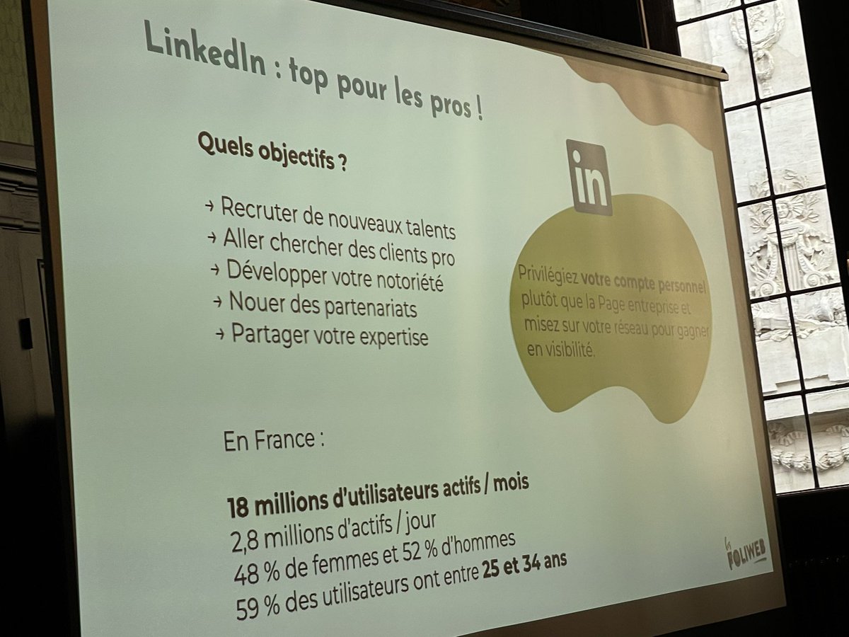 camillejourdain's tweet photo. 2ème réseau : LinkedIn, top pour les pros !
Pour recruter des talents, prospecter, développer la notoriété, nouer des partenariats et partager une expertise.
Indispensable en BtoB.
#LinkedIn #Foliweb #PopTheWork https://t.co/1J7o7Ipw5J