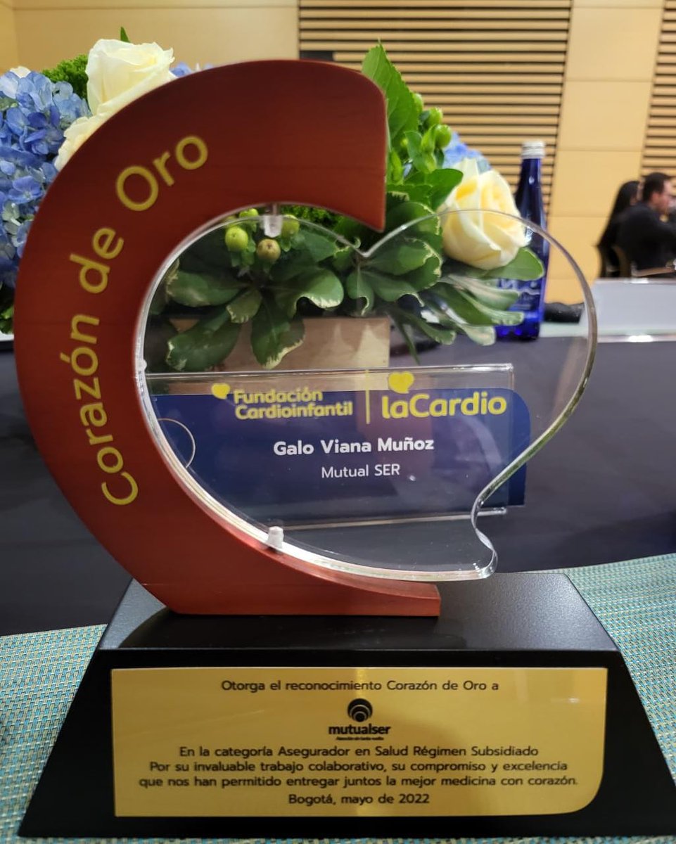 mutualser_'s tweet photo. ¡Buenas noticias!🤩

Recibimos el reconocimiento “Corazón de Oro”, en la categoría Asegurador en Salud Régimen Subsidiado, por la Fundación Cardioinfantil y LaCardio. 

Continuamos trabajando de manera comprometida para ofrecer la mejor medicina con corazón. 💙 https://t.co/Yo1BW7ukVB