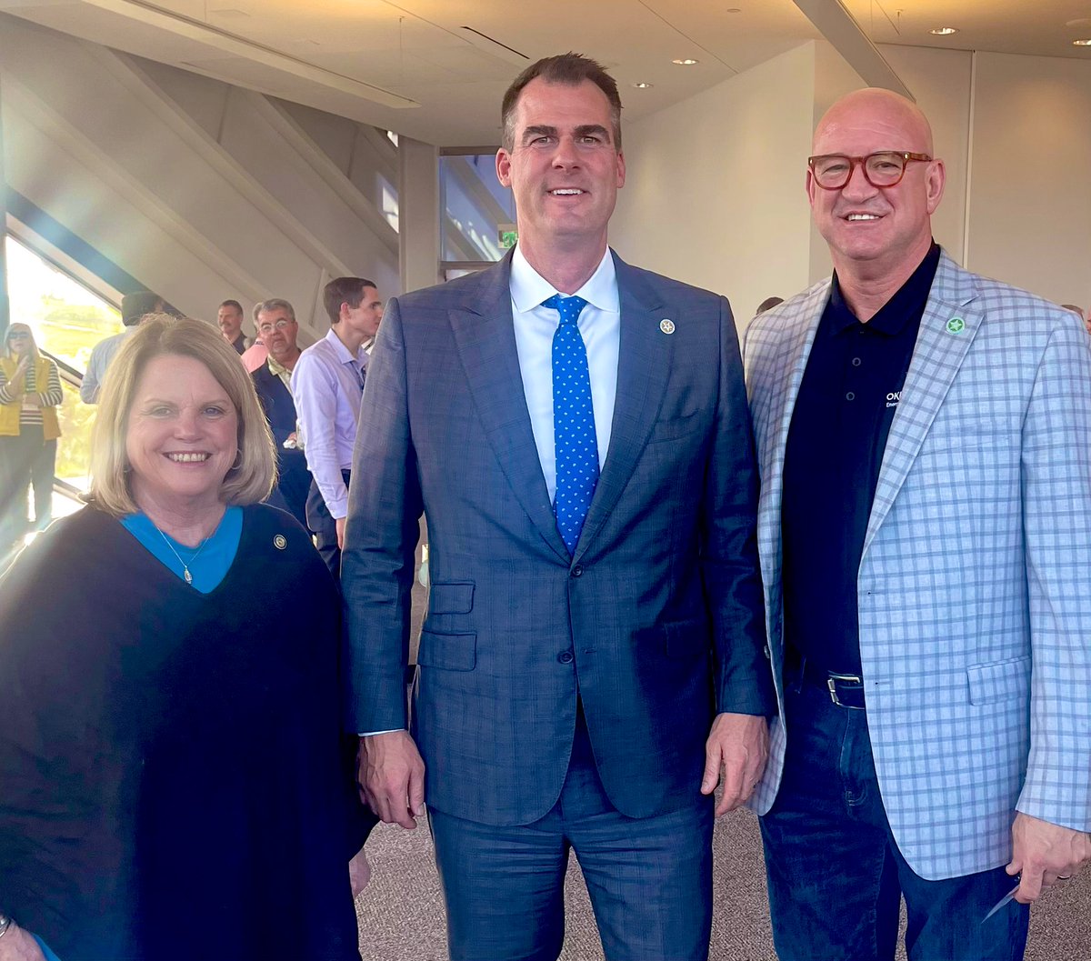 Happy to join Oklahoma <a href="/GovStitt/">Governor Kevin Stitt</a> and Oklahoma Energy &amp; Environment Secretary Wagner at the IOGCC Conference. I’m proud of the great work we’re doing together through the HALO Hydrogen Hub (along with Louisiana), as well as improving regional water quality!