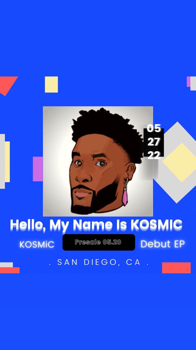 Pre-save my new album "Hello, My Name is KOSMiC" on Spotify: distrokid.com/hyperfollow/ko… (powered by <a href="/distrokid/">DistroKid</a>)