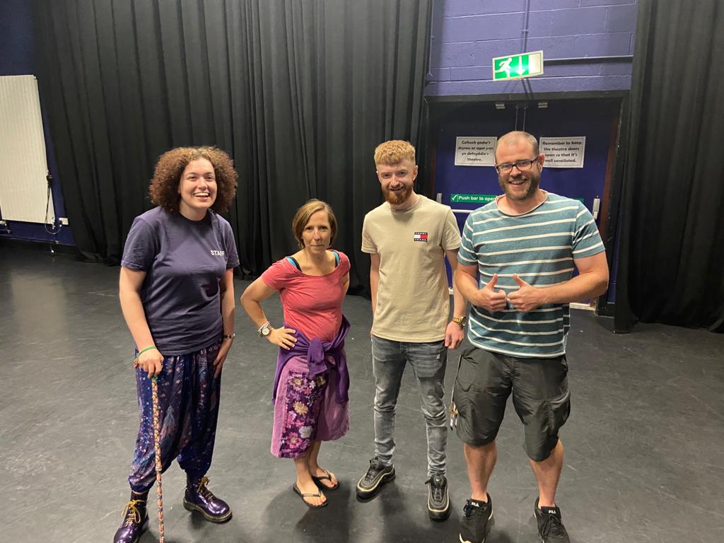 takingflightco's tweet photo. And so our residency in #RCT begins, here's #TeamRoad ready to deliver a monologue workshop at @GarthOlwg_Hyn #BarodIFynd @RCTtheatres https://t.co/RsfF7igY4U