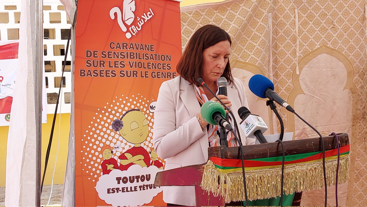 UEMauritanie's tweet photo. Cérémonie du lancement de la Caravane « Toutou est-elle têtue ? » activité de la campagne « Alach ca ?» menée en appui au @MSMauritanie, financée par l'UE et mise en œuvre par @MedicosdelMundo - Déplacement du 17 mai au 2 juin dans les écoles de #Nouakchott, #Kiffa et #Selibaby https://t.co/mfkQxn7Fa3