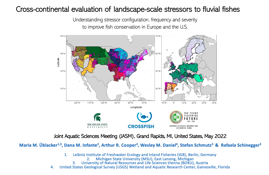 RSchinegger's tweet photo. Just recorded my talk for #JASM2022
Work in collaboration with Maria M. Üblacker, @Infante_Lab and other colleagues.
Write me a message if you want to learn more about this work. #fishassemblages #fishmetrics #humanstressors #crosscontinentalevaluation #7yearsofhardwork #unpaid https://t.co/QQ1bhNrWeM