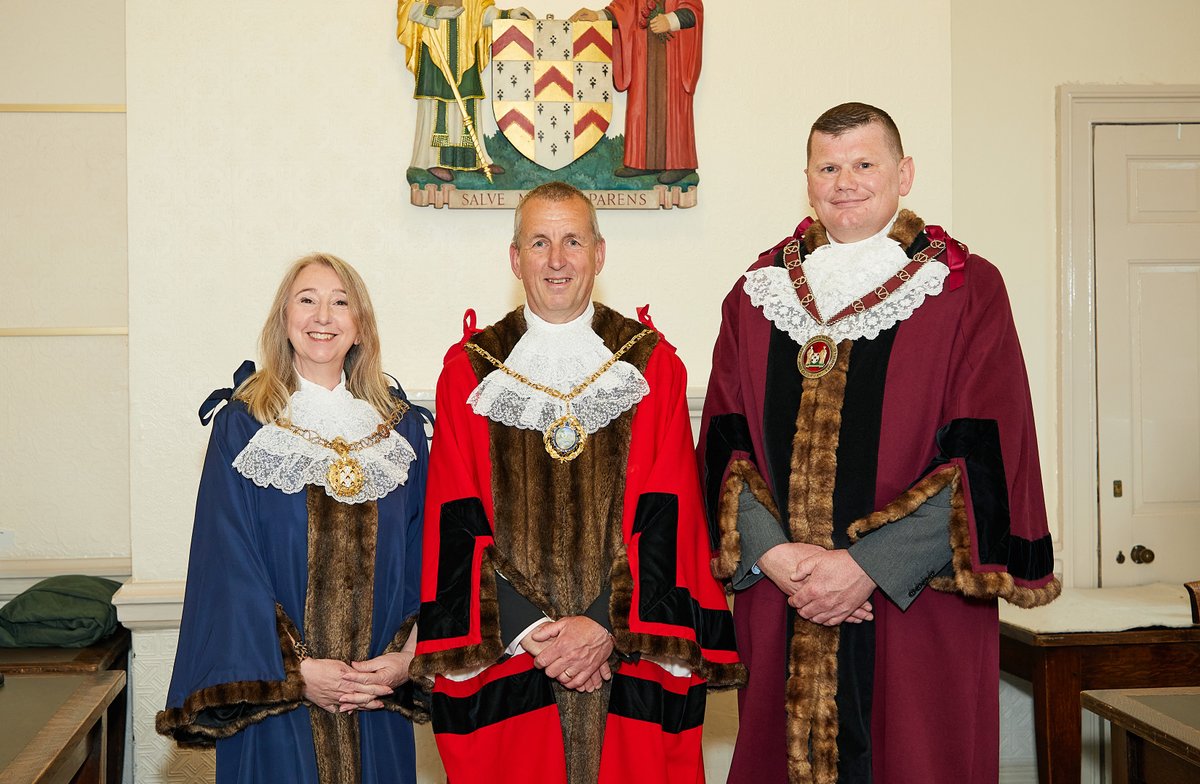 lichfield_cc's tweet photo. New Civic Team. The new Mayor, Cllr Jamie Checkland was invested at the Council meeting on Monday 16 May in the Guildhall. The Deputy Mayor is Cllr Paul Jones and Sheriff is Cllr Janice Greaves. The Mayor &amp; Sheriff's  chosen charities are Sebbie Hall Foundation &amp; Pathway Project https://t.co/3z3zDHWhSY