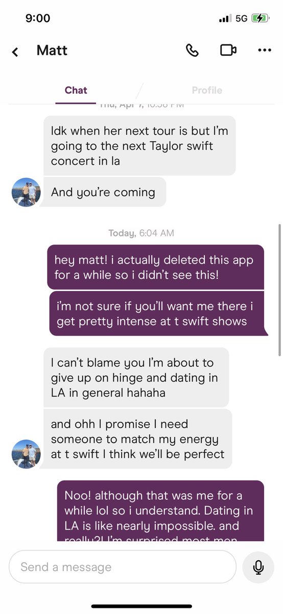 heldyourpride's tweet photo. we love matt #hingedating https://t.co/bRL05qWut6