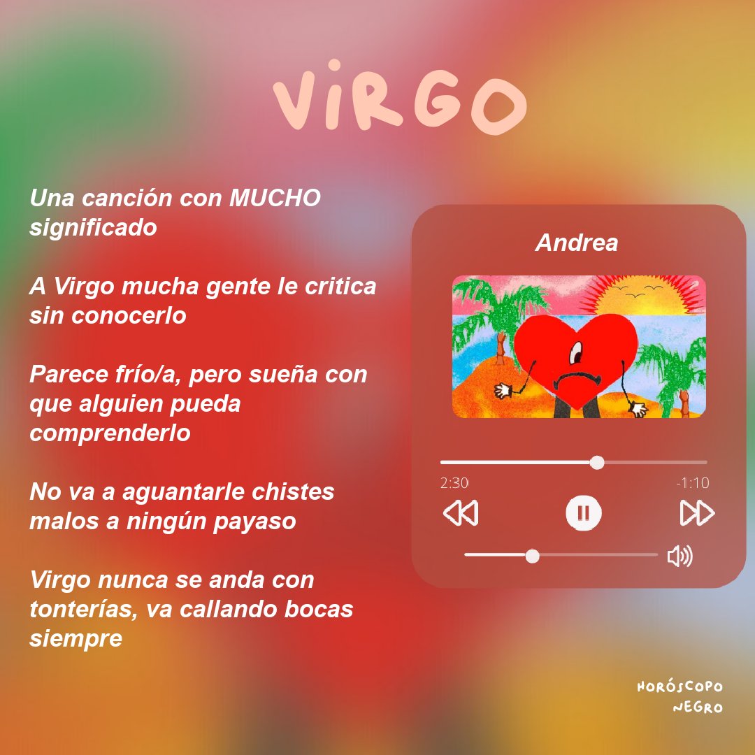 horoscoponegro's tweet photo. ¿Qué canción de 'Un verano sin ti' de @sanbenito eres según tu signo? ☀️🍹🔮

Parte 2 https://t.co/XrXPJjyoLT