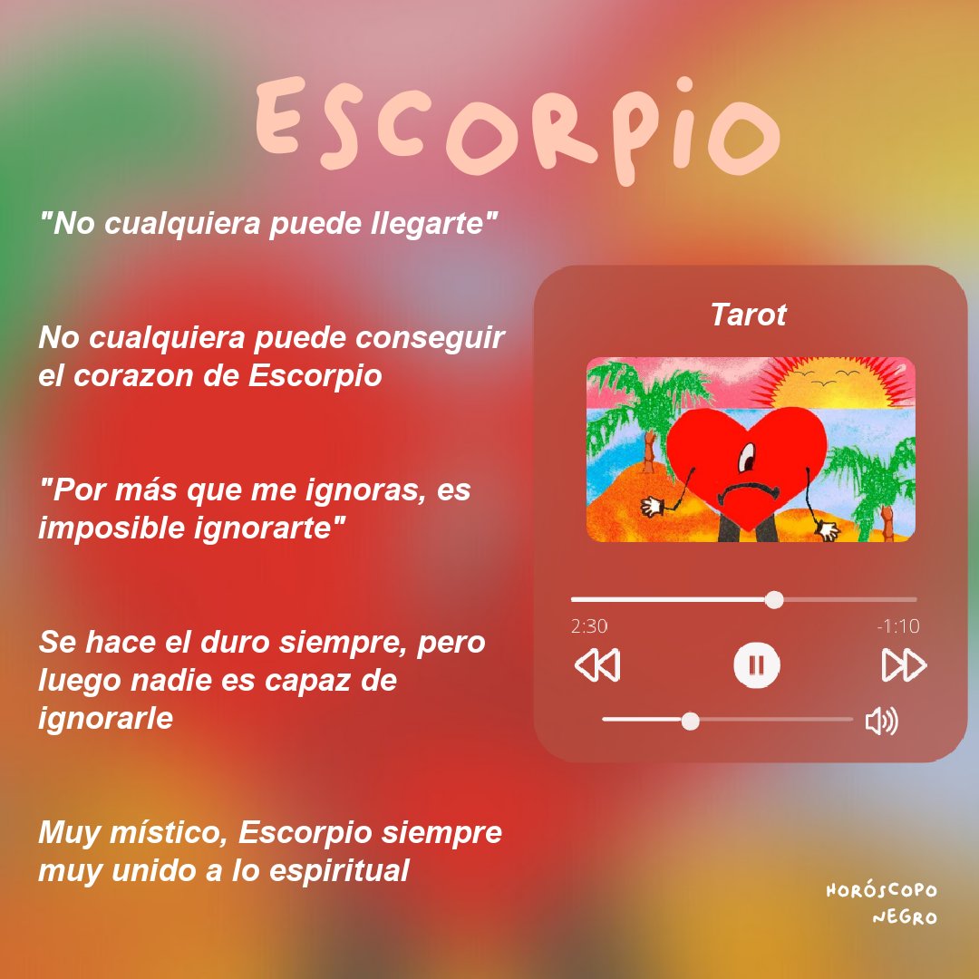 horoscoponegro's tweet photo. ¿Qué canción de 'Un verano sin ti' de @sanbenito eres según tu signo? ☀️🍹🔮

Parte 2 https://t.co/XrXPJjyoLT
