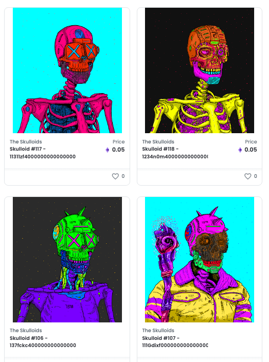 the_skulloids's tweet photo. Skulloids ahead! Get yours and automatically earn 1600vipPIXU tokens for the @pixuverse metaverse! 

#skullart #skulls #cyberpunk #nftcommunity #polygon #polygonnft #polygonetwork https://t.co/D6a3bUSzkD