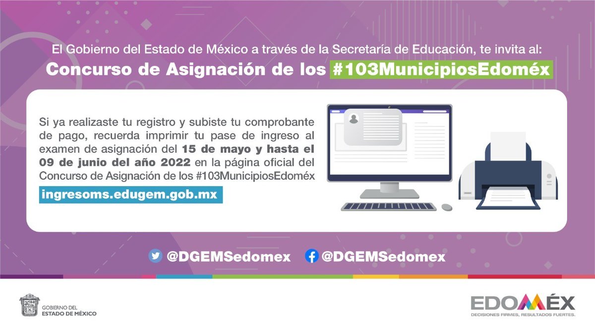 CbtTemoaya's tweet photo. #QueNoSeTePase, después de realizar tu registro en los #103Municipios, deberás imprimir tu pase de ingreso al Examen. Para generarlo visita https://t.co/slSHelNxiU
#EMS  #Edoméx https://t.co/MkctLxnnox