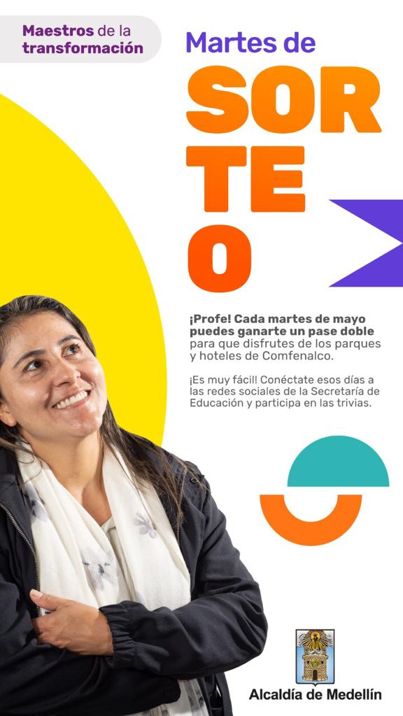 EducacionMed's tweet photo. ¡Maestros hoy es #MartesDeSorteo! Si eres uno de los 5 primeros en responder correctamente la trivia, podrás ganar uno de los 5 pases dobles para ingresar a los parques de @ComfenalcoAnt. Aplica términos y condiciones. Sigue 👇 https://t.co/CvLSbLpFWT