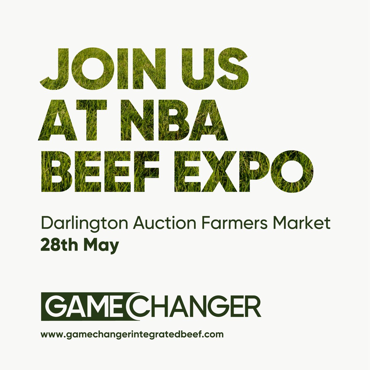 The British beef industry deserves celebrating, and we'll be at this year's NBA Beef Expo doing exactly that! 

Find us at stand 35 to chat about how the Gamechanger programme helps farmers produce better beef, and better profits.
