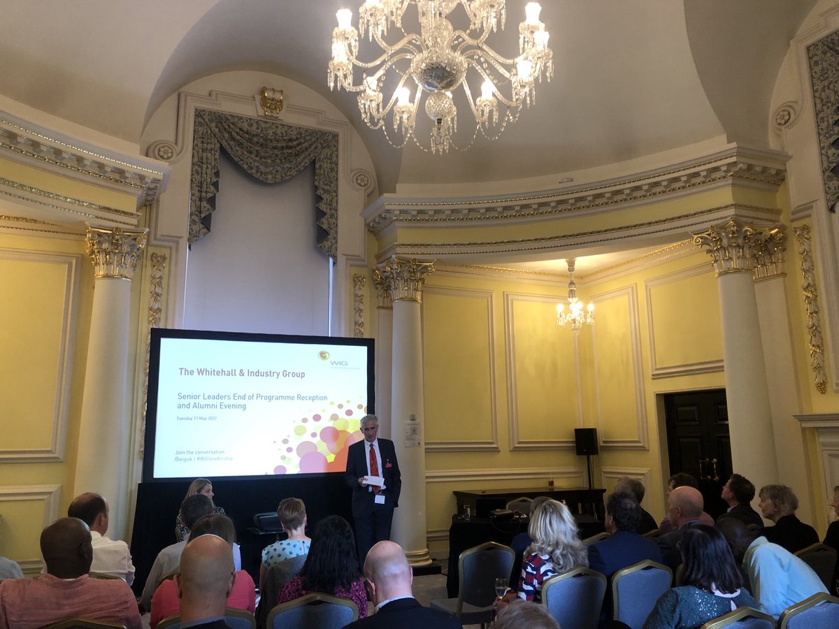 Happening now! Couldn’t pick a better afternoon for ⁦<a href="/wiguk/">The Whitehall & Industry Group</a>⁩ Alumni leadership event! Here CEO Simon Ancona CBE introduces keynote from Polly Payne, DG, Culture, Sport and Civil Society ⁦<a href="/DCMS/">Department for Culture, Media and Sport</a>⁩. ⁦<a href="/templarexecs/">Templar Executives</a>⁩ ⁦@tradegovuk⁩ ⁦<a href="/cyberchampions/">Cyber Champions</a>⁩