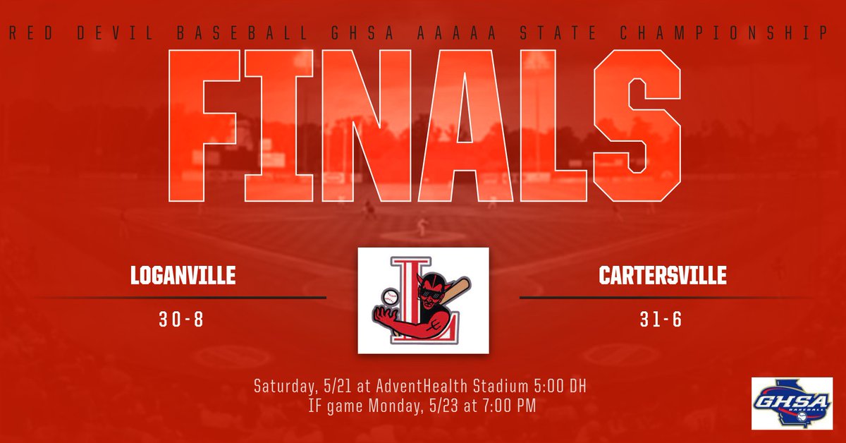 LHSdevilball's tweet photo. AAAAA State Championship
Saturday, 5/21 at 5:00 PM DH
IF game, Monday 5/23 at 7:00 PM
https://t.co/0todQXL73h
Proud to be a Red Devil! https://t.co/cMbXroWZDU