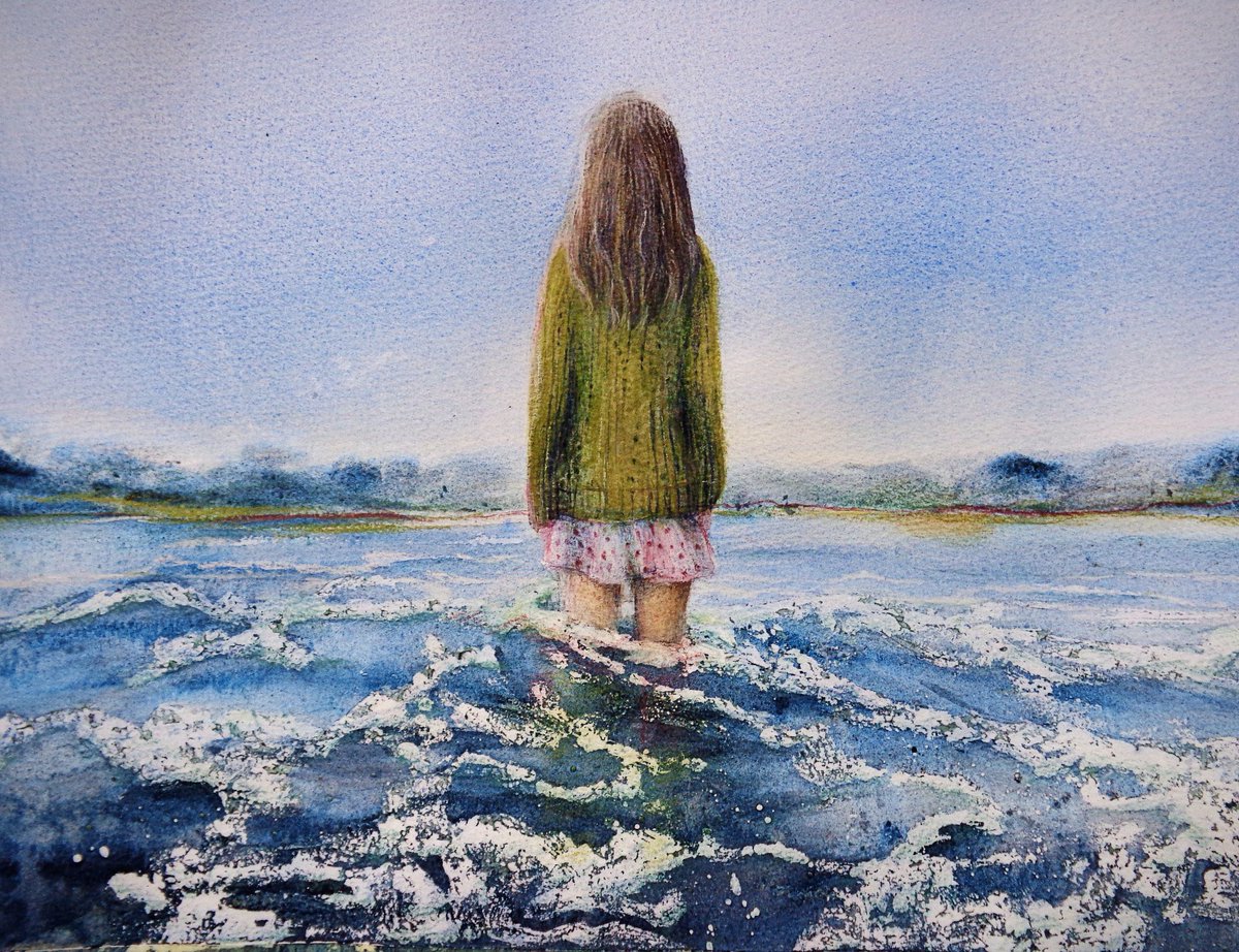 Margo_tche's tweet photo. New painting 
 Original watercolor painting Watercolor illustration  Figurative painting Women painting original  Sea painting https://t.co/QwCkltGPRn via 
@Etsy https://t.co/0oGn6VMcs8