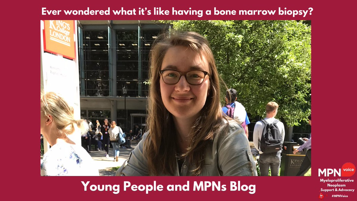 Ever wondered what it’s like having a bone marrow biopsy? 

Alice, who’s 27 with ET, writes about her recent experience of getting one in this month’s young patient blog post. 

Click the link to start reading  linktr.ee/Mpnvoice
#mpnvoice #mpnsm #myeloproliferativeneoplasm
