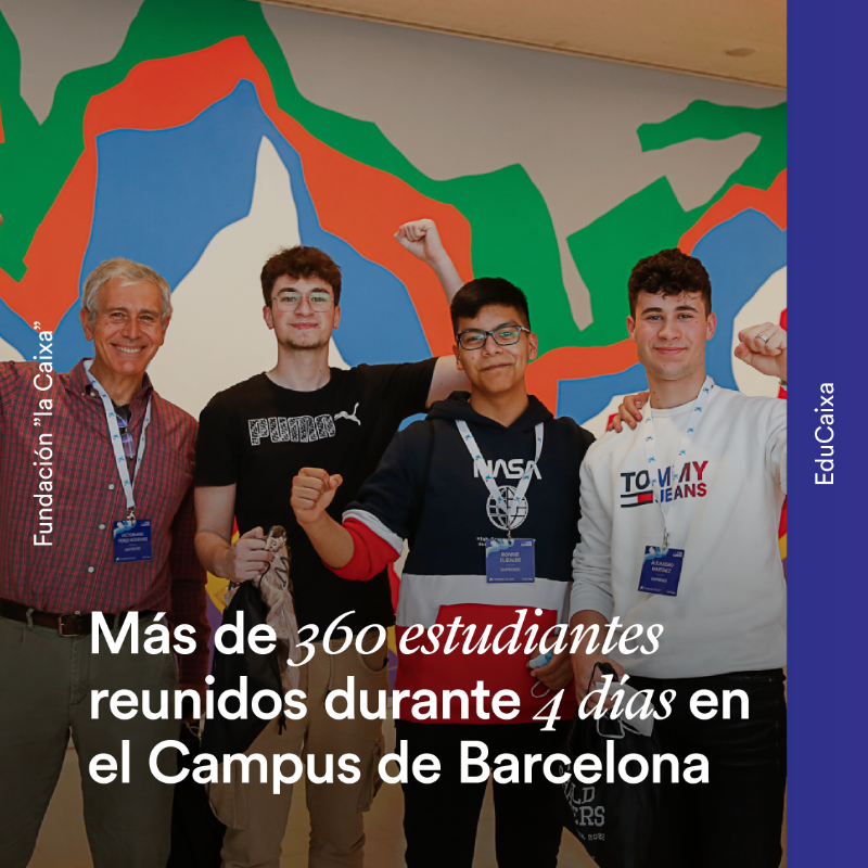 Educaixa's tweet photo. The Challenge es la iniciativa que transforma el modelo educativo.

Más de 400 estudiantes y docentes han participado en esta edición, y tú puedes formar parte de la próxima.

Inscribe a tu alumnado para que se conviertan en worldshakers y sus ideas agiten el mundo.
