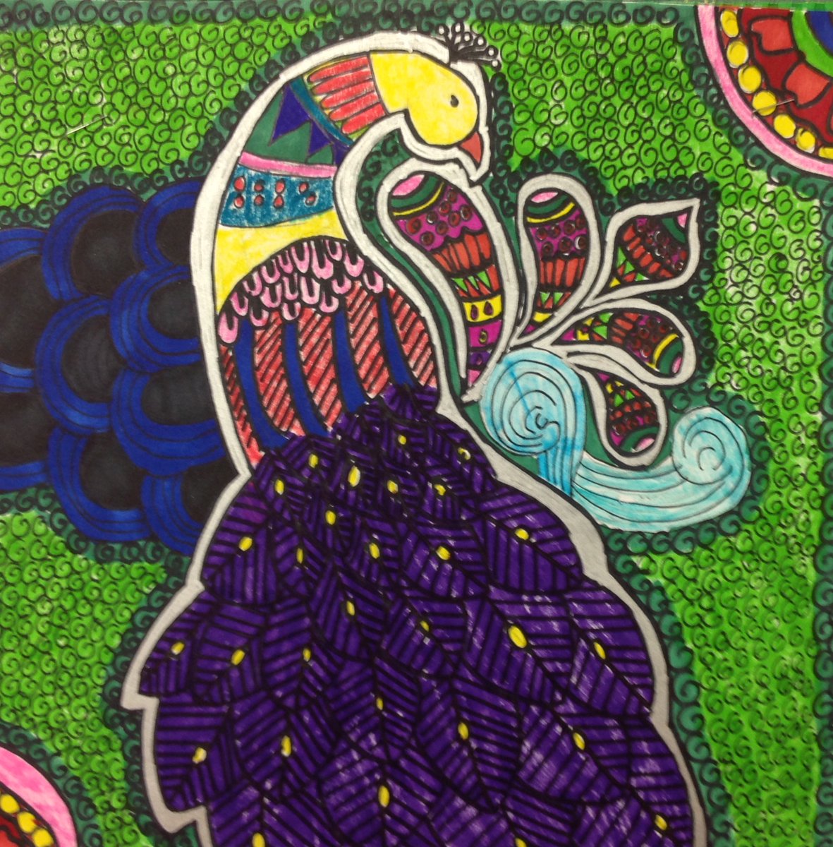 wtboearts's tweet photo. Some more beautiful 7th grade Madhubani interdisciplinary artworks. #Artincurriculum @WarrenSchoolsNJ Mrs. Lettire Supports Indian Studies https://t.co/3DGoeOXUPn