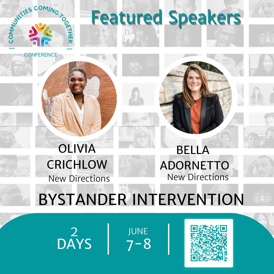 The Communities Coming Together conference addresses issues affecting youth, community and professionals. The event is open to the public. Register today at ow.ly/MJnR50ISFtS #assault #intervene #bystander #training #consent