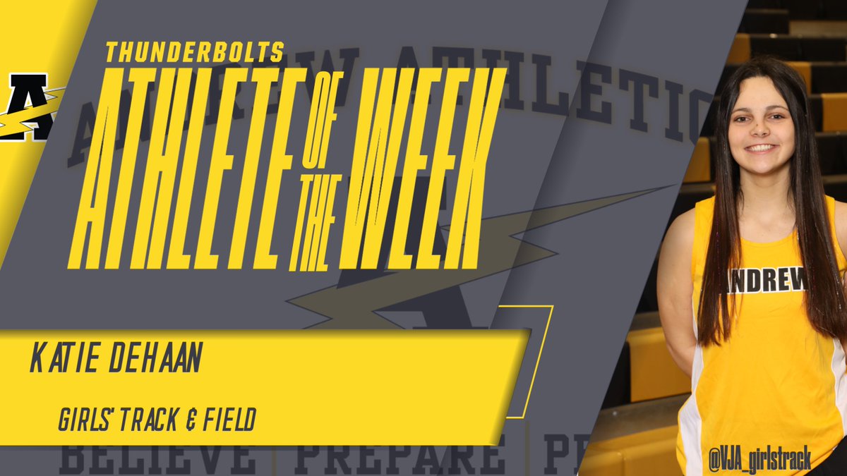 Congrats on an outstanding track and field season Katie!  Thank you for your four years of hard work and dedication to T-Bolt athletics!  We wish you the best of luck next year at SXU!