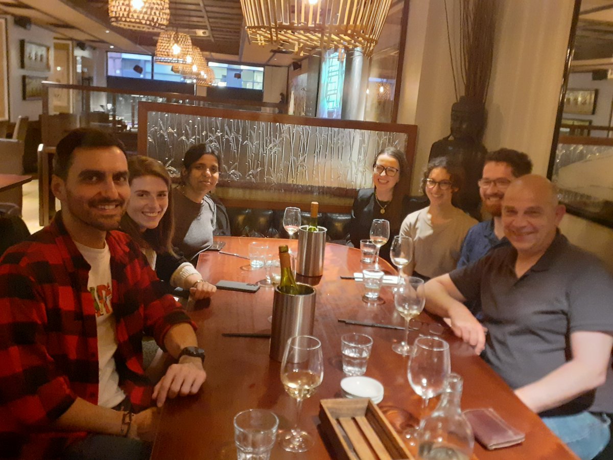 Good bye days are always happy and sad. Sad 🥹to see them leaving <a href="/TCD_Chemistry/">TCD School of Chemistry</a> <a href="/tcdTBSI/">TCD TBSI</a>  and happy 😀seeing them start a new chapter in life. Many thanks for all the work, help and support 🙏and all the best for the future 🌞😀🙋‍♀️🙋‍♂️🍀for <a href="/25Nitu/">nitika grover</a> 🇮🇳and #AsteriosCharisiadis 🇬🇷