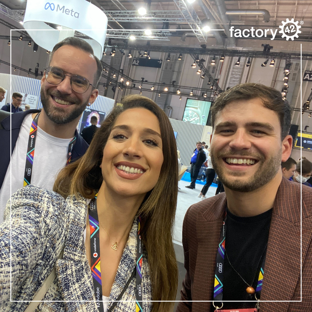 Meet us @OMRockstars - Narges &amp; Marcus schwirren hier für uns rum. 
Bist Du auch vor Ort?

#factory42 #appero #meetus #messe #OMR22 #salespower #marketing #salesforce #hubspot #crm