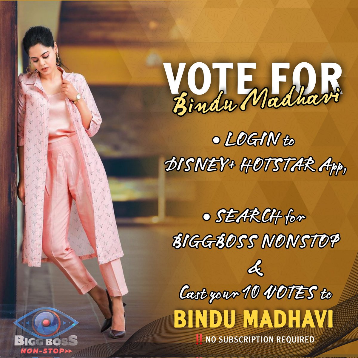 aarjun_official's tweet photo. Do Vote for BINDU MADHAVI
(Officially &amp; Unofficially)
#BinduMadhavi #BiggBossNonStop #BiggBossTelugu #BinduTheSensation #BiggBossNonStopTelugu https://t.co/R7xrbD2wdR