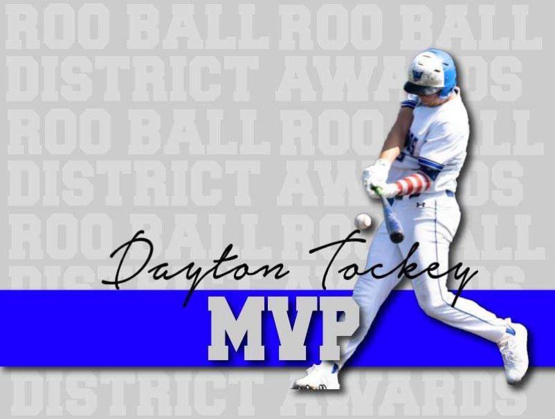 DaytonTockey's tweet photo. Honored to be name District 3-6a MVP! @WHSRooBaseball @Jefflightfoot4 @JudKinzy https://t.co/kMH1F2azxv