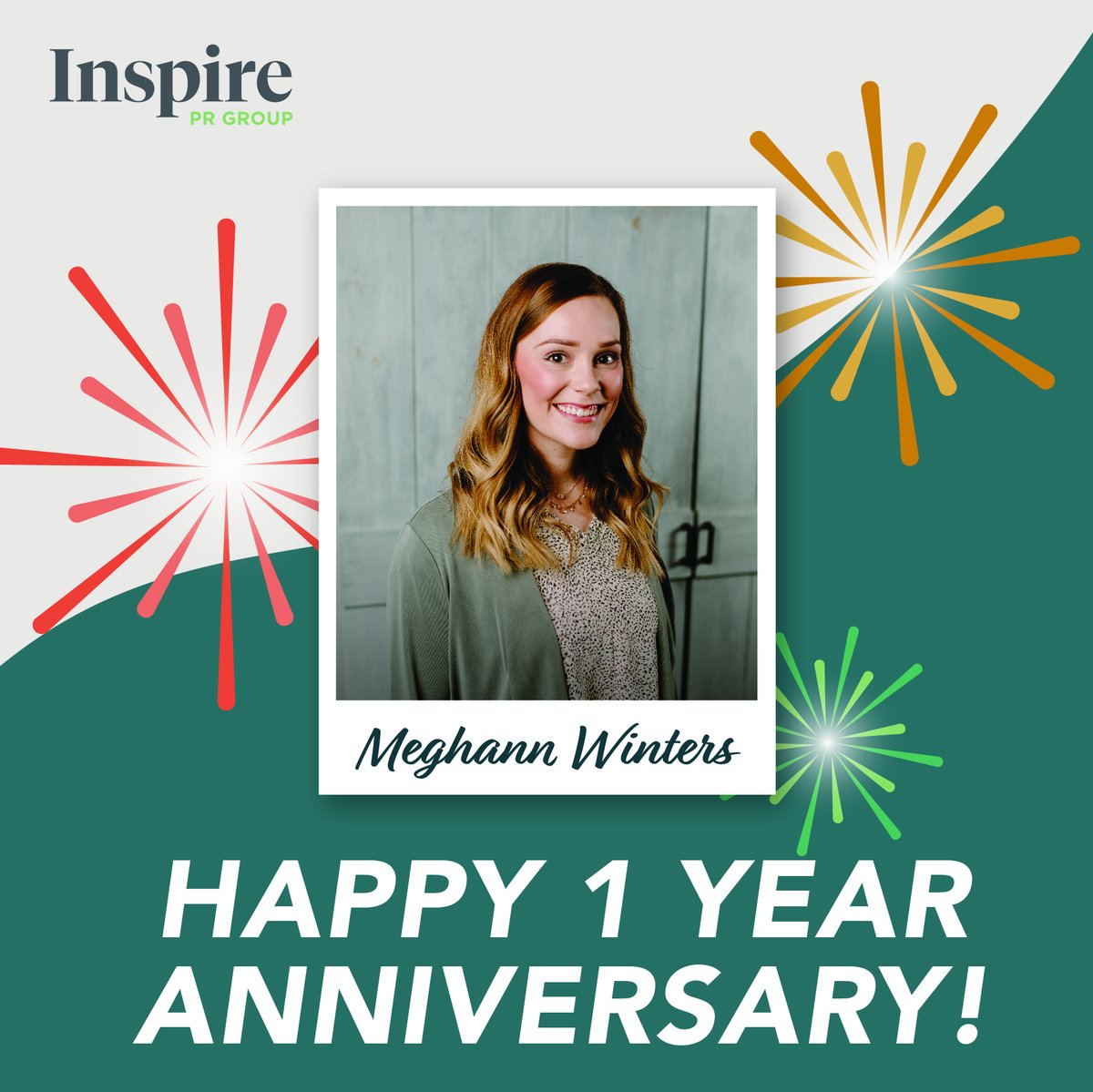 inspireprgroup's tweet photo. In the 1⃣ year since she started at Inspire, Meghann Winters was promoted to Account Manager, received our Above &amp; Beyond award &amp; has led award-winning projects for clients. 👏 She consistently receives high praise from both clients + colleagues. Glad you're here, @meg_winters! https://t.co/1quikrL7Ku