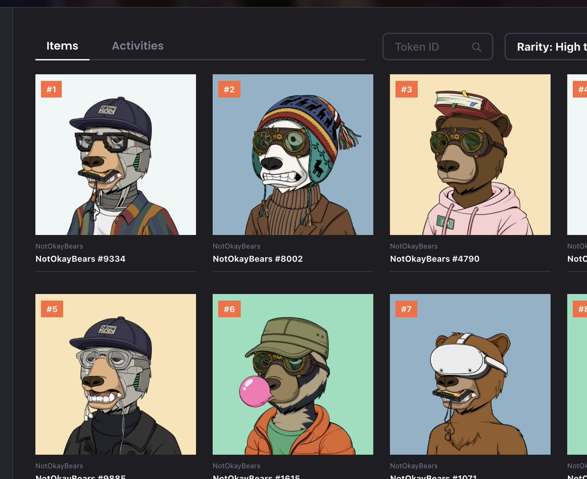 We have full support for @Not_OkayBears with rarities now. Enjoy trading your bears here on X2Y2! x2y2.io/collection/not…