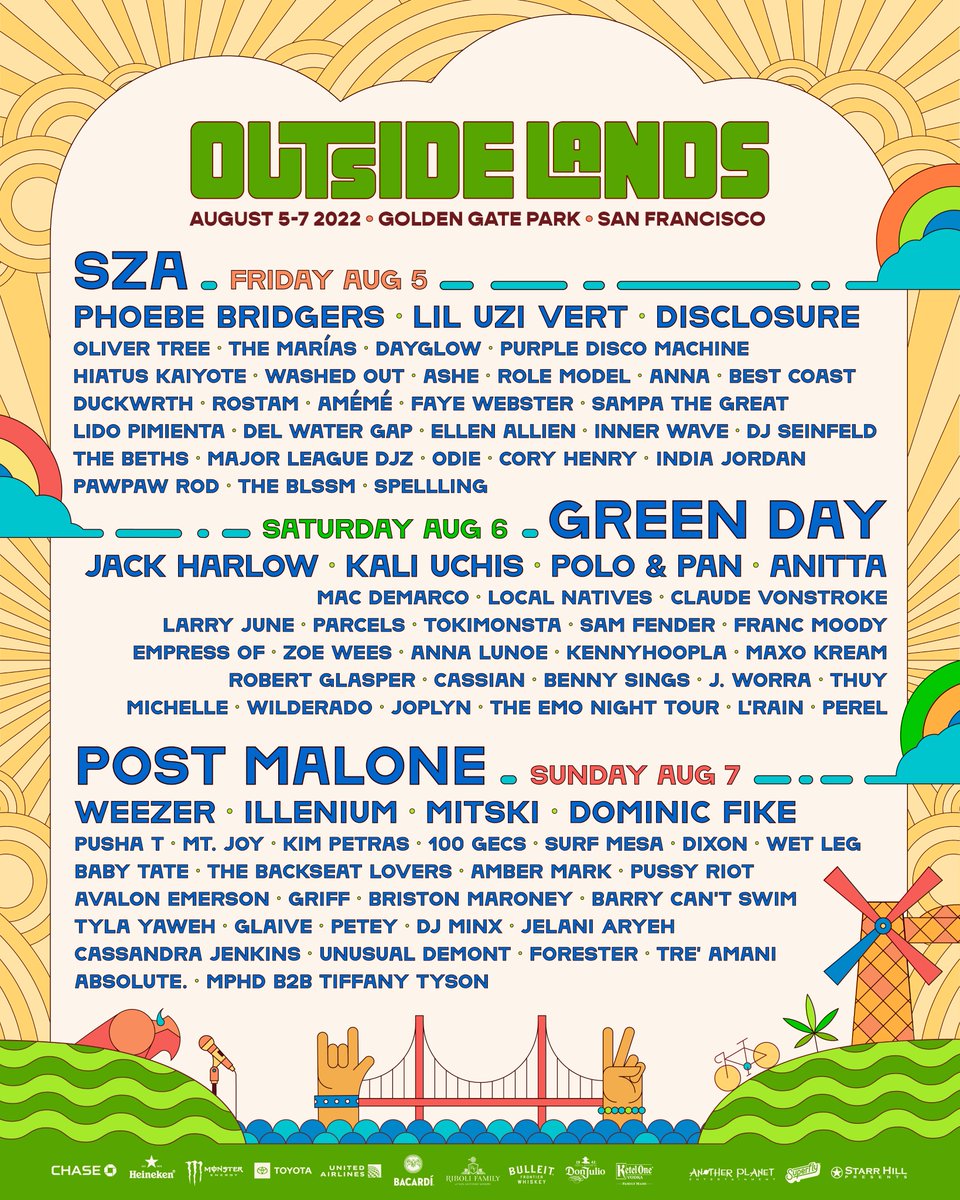 daily Outside Lands 2023 lineup
