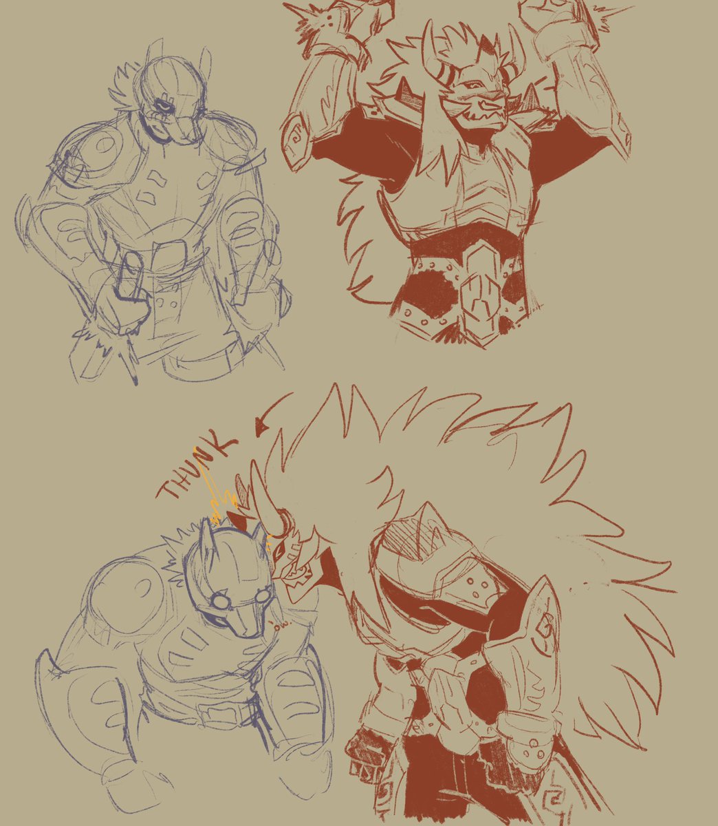 He forgets sometimes not all his friends have horns and a super-thick skull as digimon