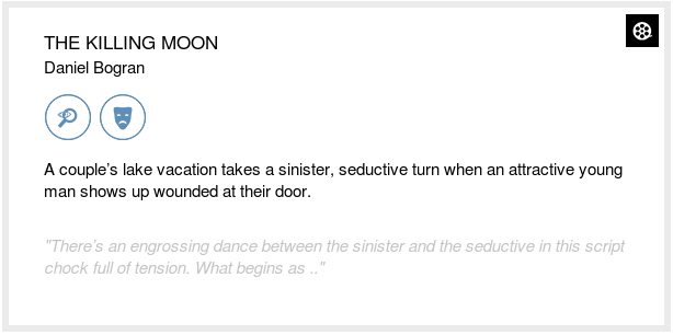 theblcklst's tweet photo. Black List readers think you should read THE KILLING MOON by Daniel Bogran https://t.co/eyid6NOyWo #BlackListWeekendRead https://t.co/an3u6dLf9K