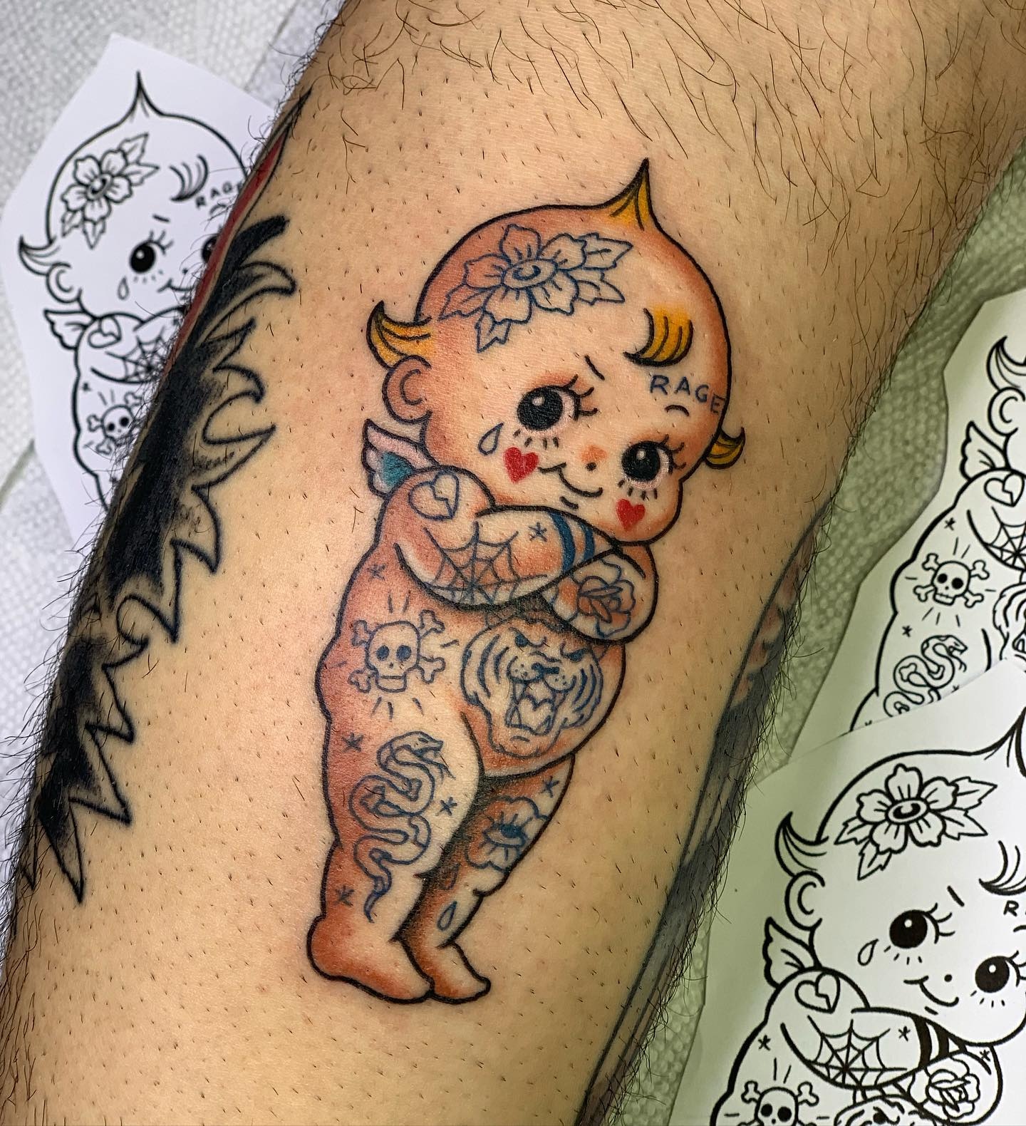 I love that Kewpie Doll Babyfaced Tattoos  Painful Pleasures Community